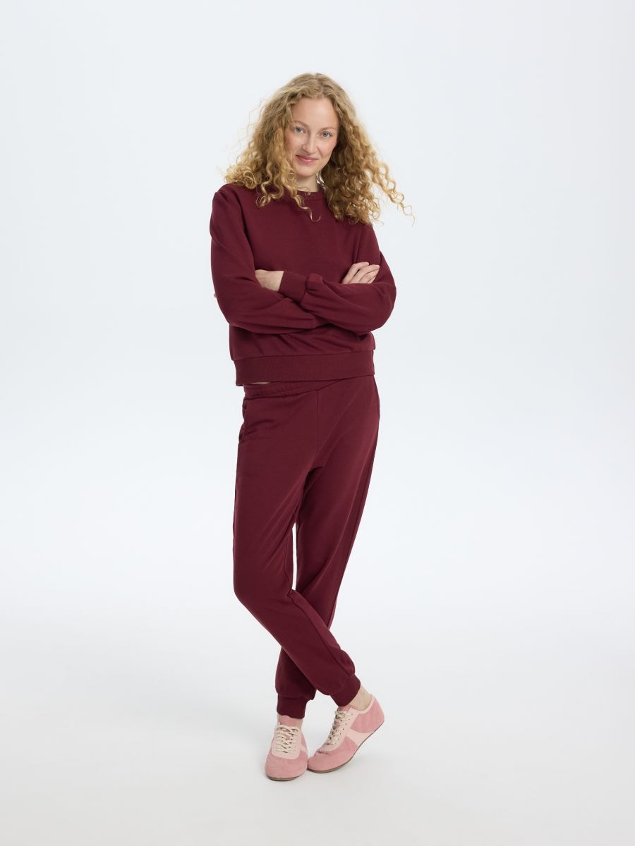 Joggers de algodón - maroon - RESERVED