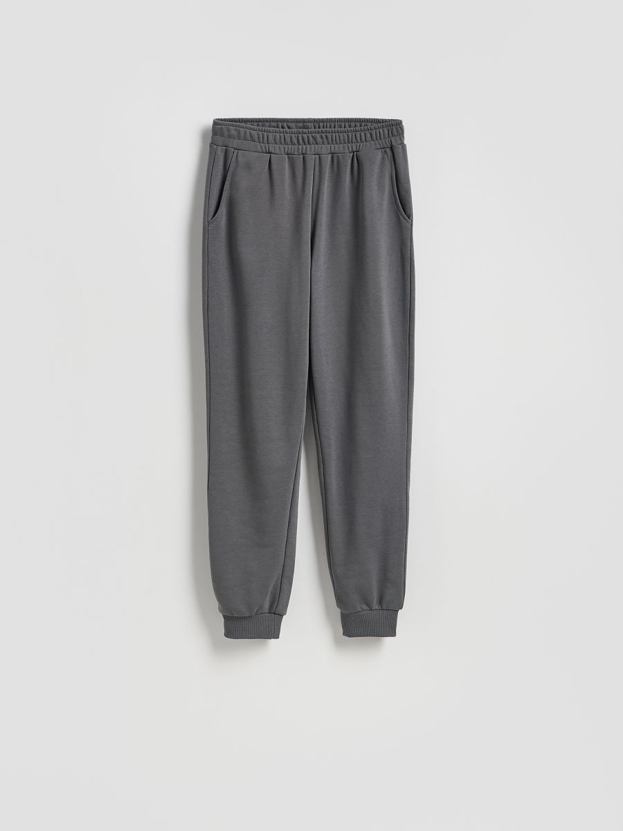 Cotton jogger sweatpants - dark grey - RESERVED