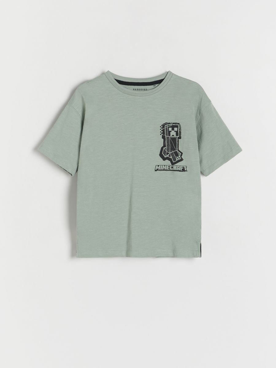 Minecraft oversized T-shirt - pale green - RESERVED