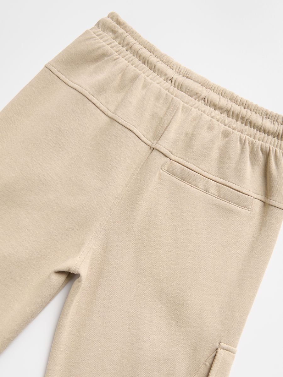Cargo joggers with pockets - beige - RESERVED - 6