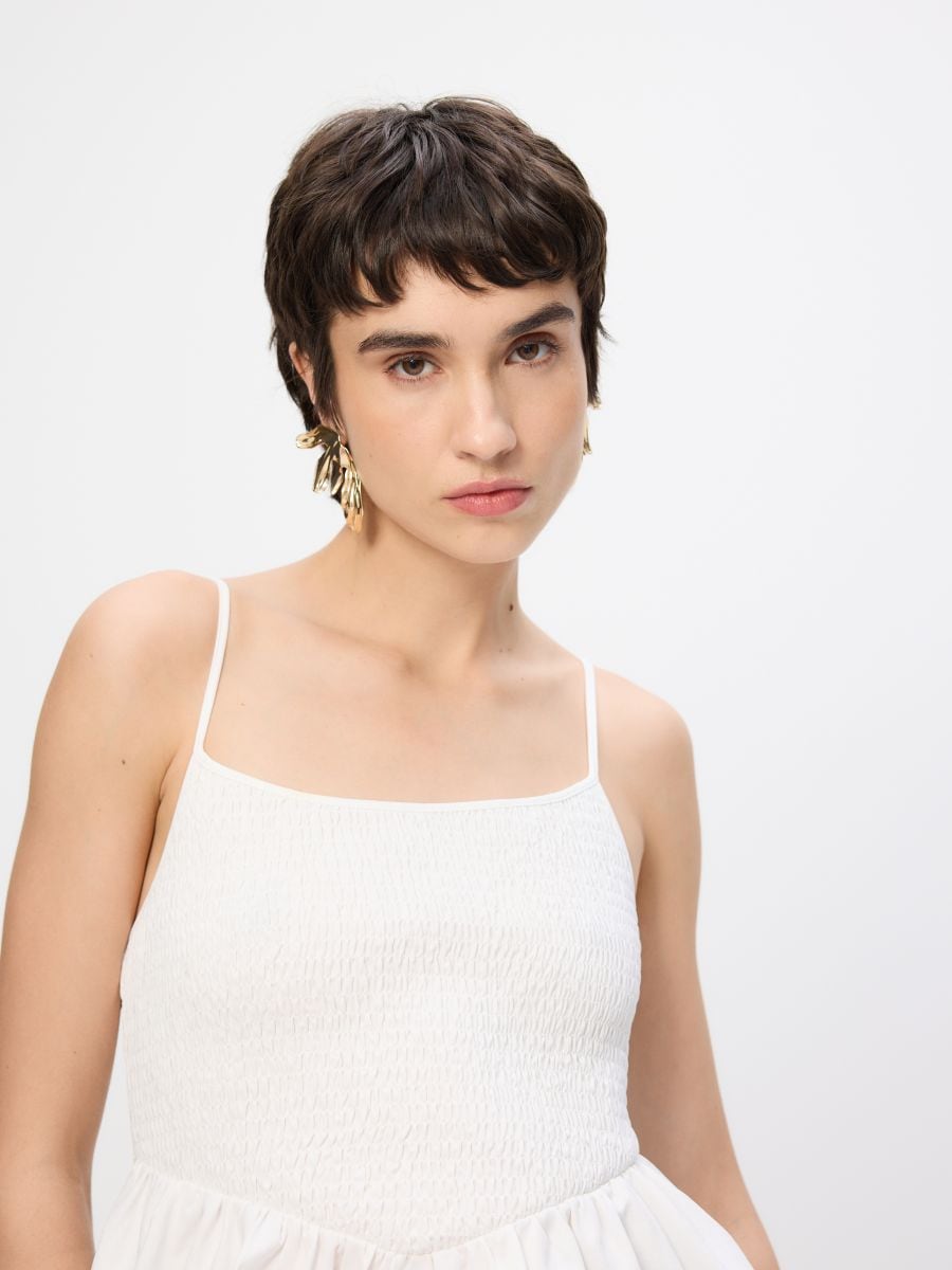 Irregular drop earrings - golden - RESERVED - 4