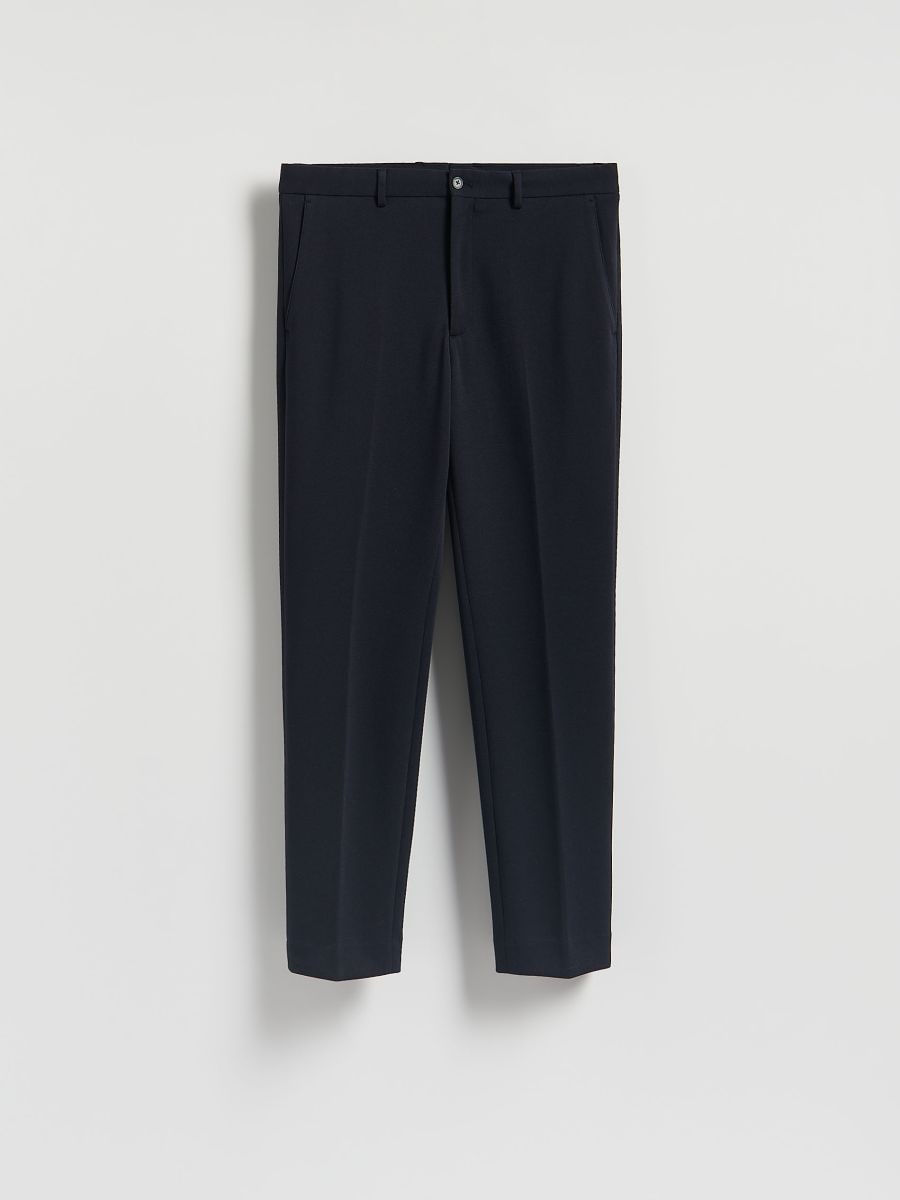 Slim fit hlače od odijela - mornarsko plava - RESERVED