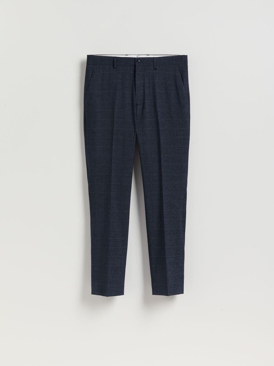 Slim fit suit trousers - navy - RESERVED