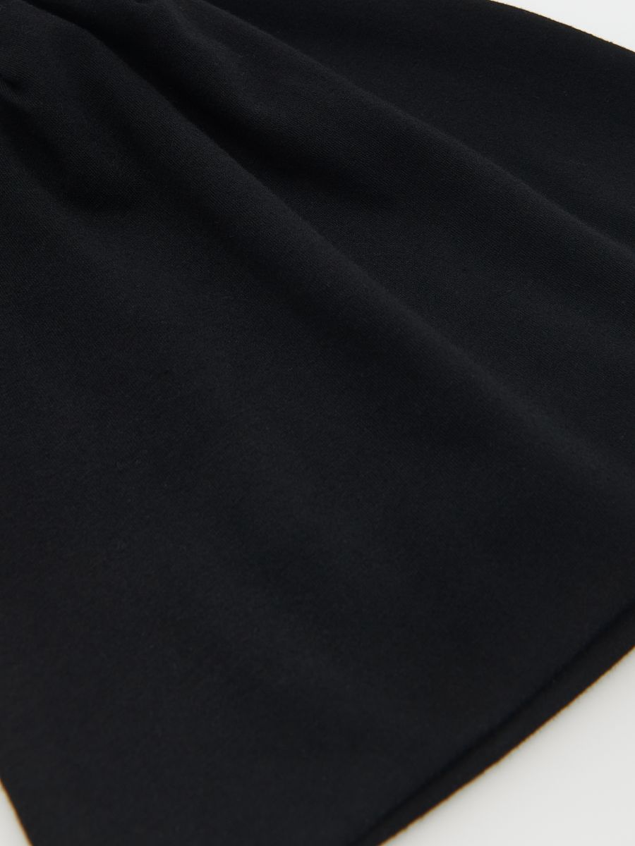 Recycled polyester rich beanie - black - RESERVED - 2