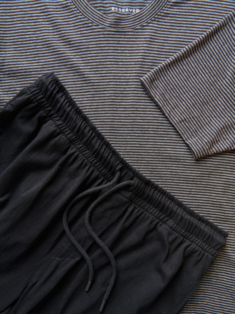 Two piece pyjama set - black - RESERVED - 6