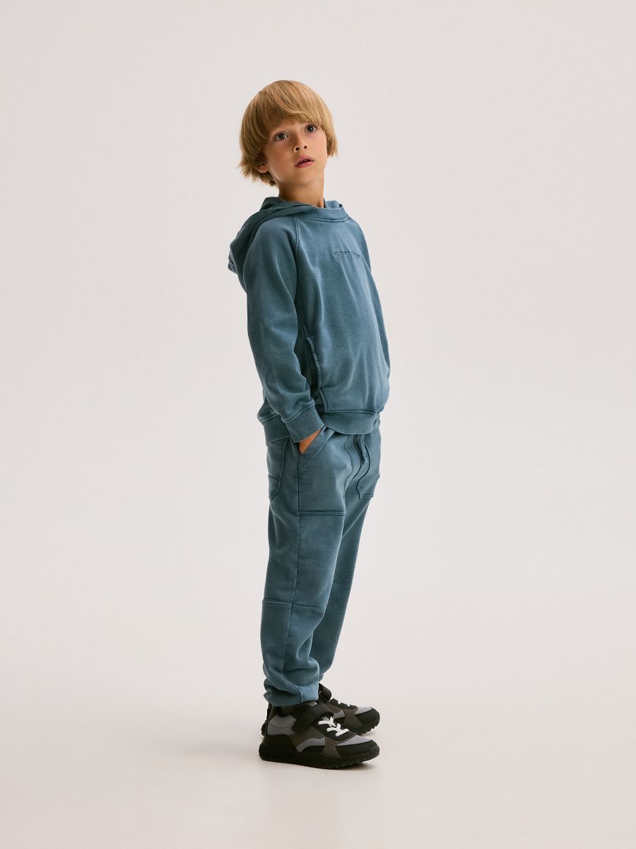 Jogger pantalone ispranog izgleda - tamno tirkizna - RESERVED - 5
