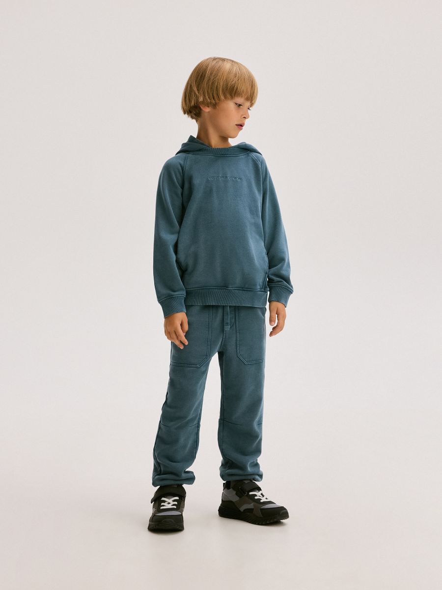 Jogger pantalone ispranog izgleda - tamno tirkizna - RESERVED - 8