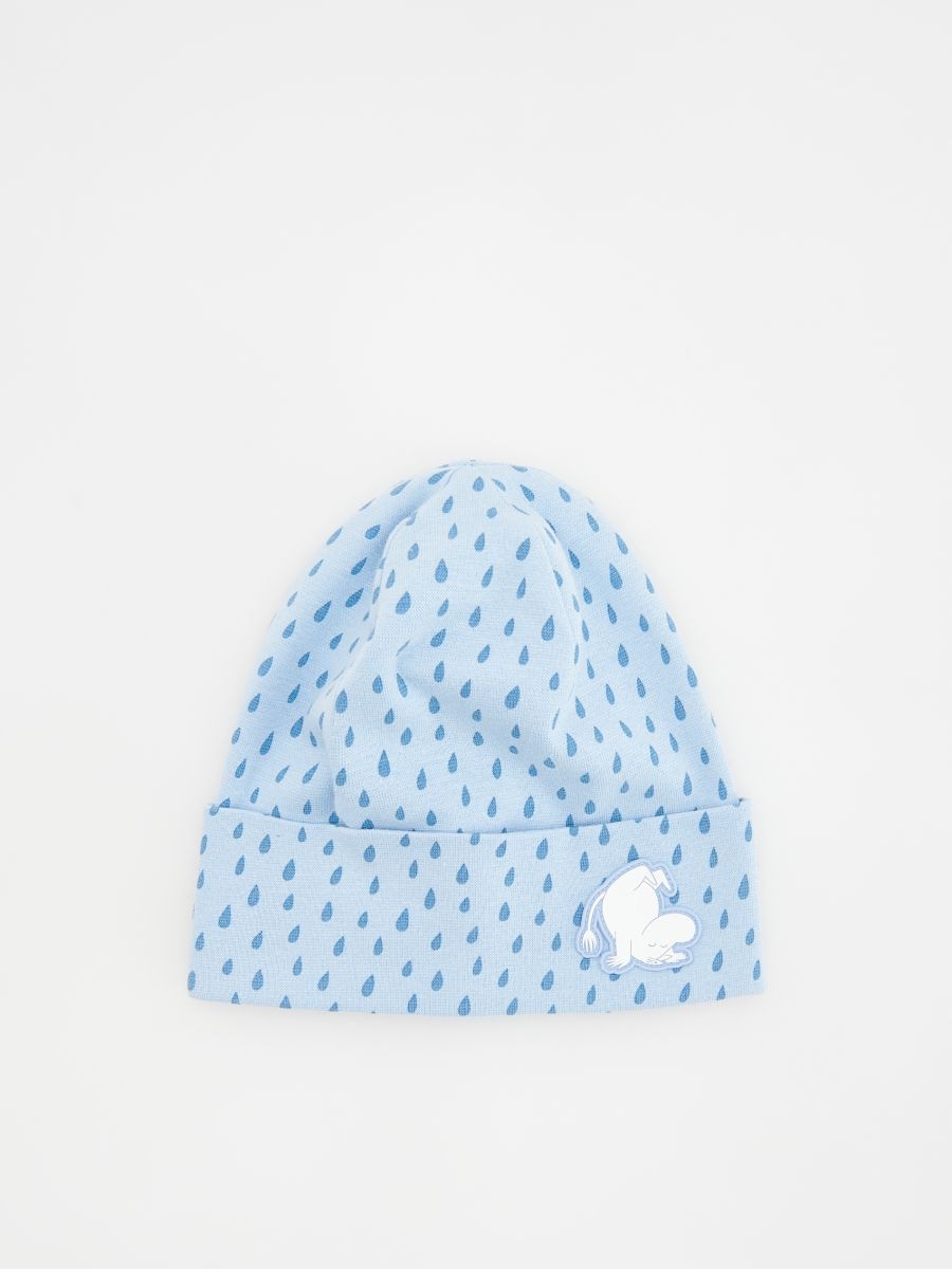 Moomins printed beanie - blue - RESERVED