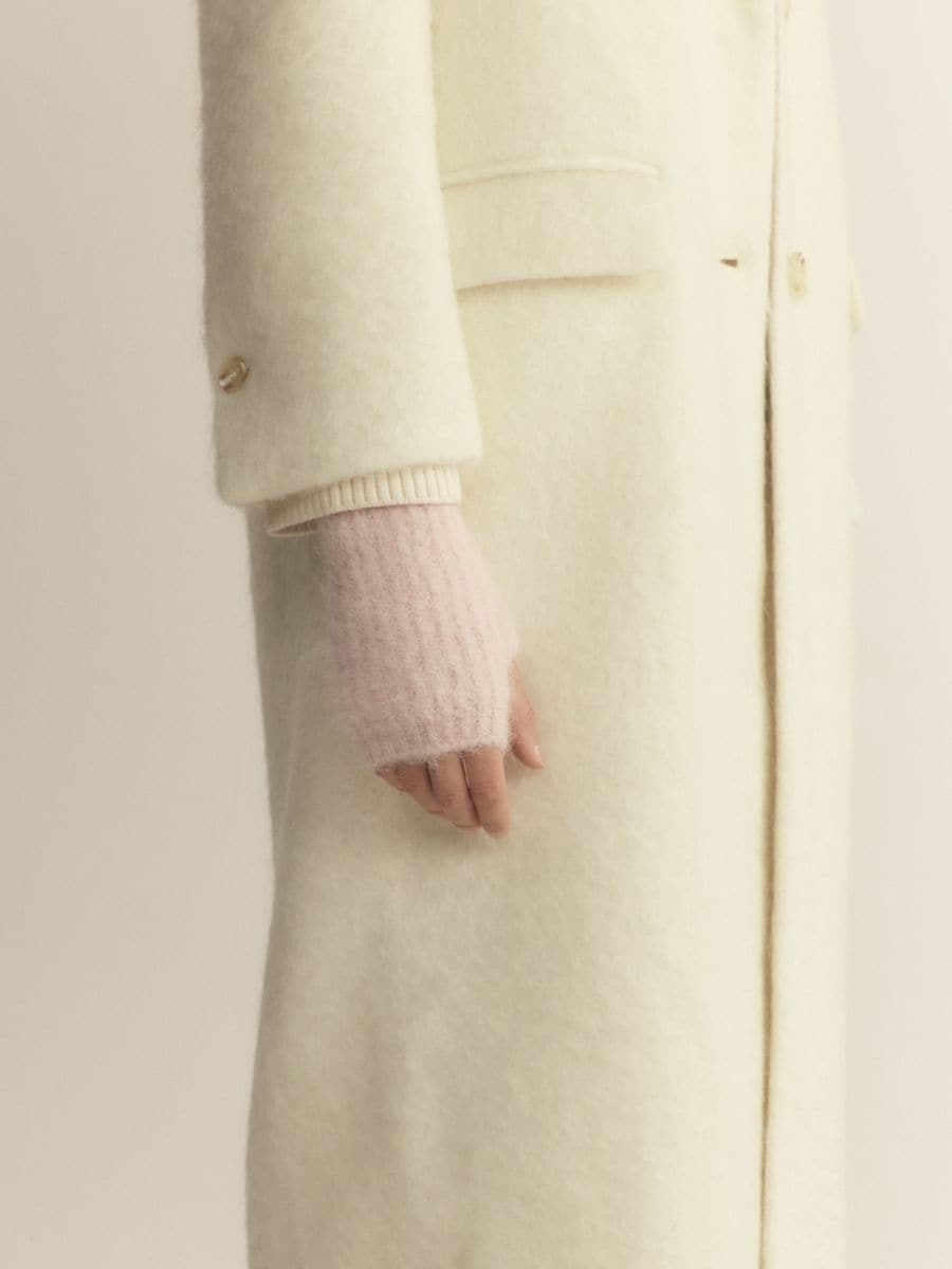 LADIES` GLOVES - pastel pink - RESERVED - 2