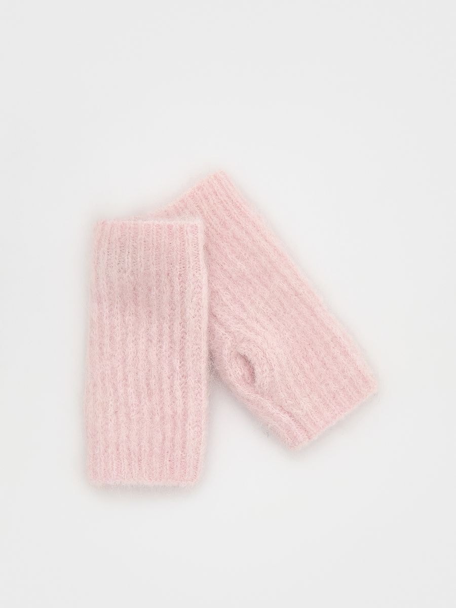 LADIES` GLOVES - pastel pink - RESERVED - 4