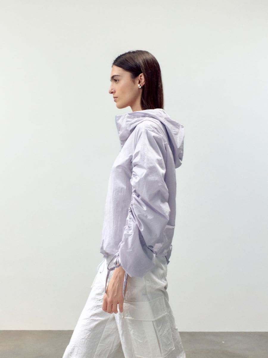 Jacket with ruching - pastel pink - RESERVED - 5