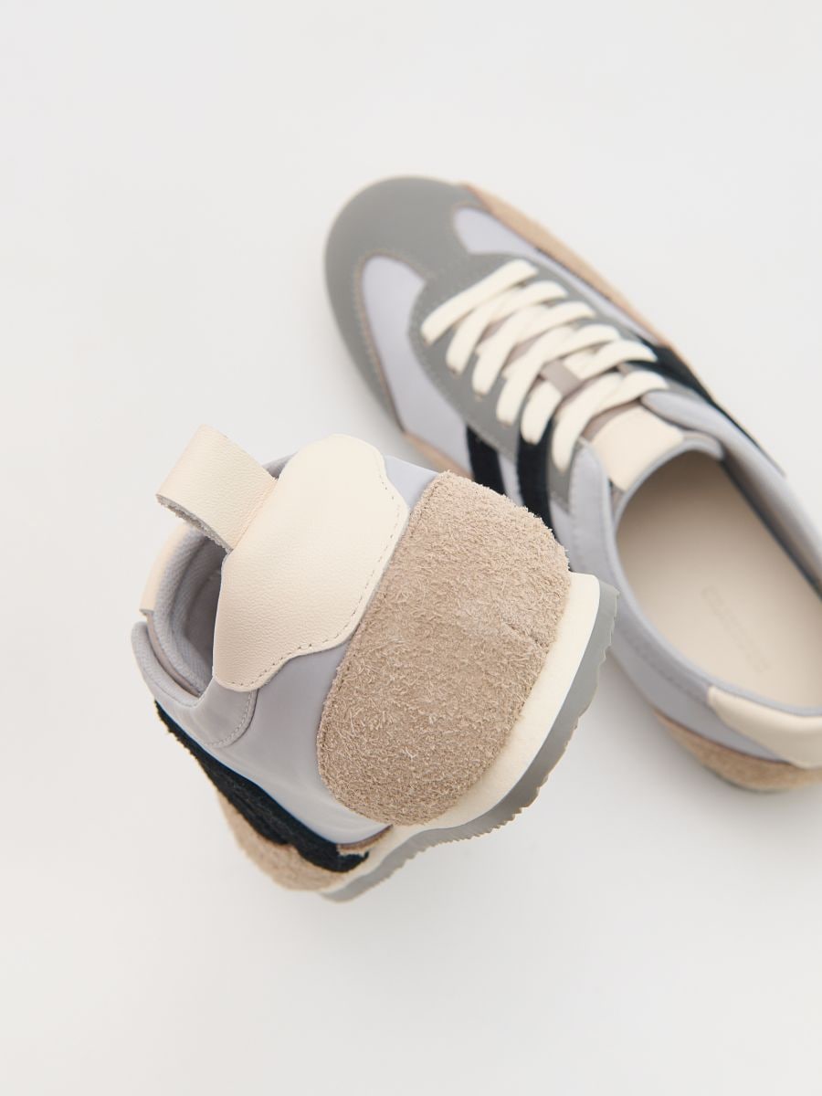 Combined materials sneakers - multicolor - RESERVED - 3