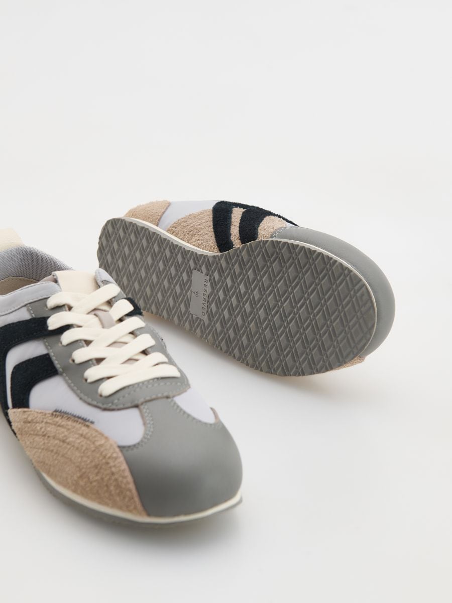Combined materials sneakers - multicolor - RESERVED - 4