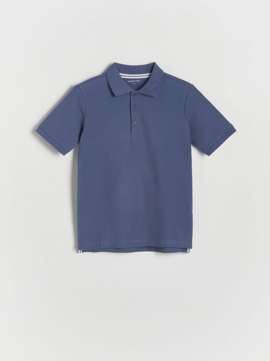 Polo shirt - steel blue - RESERVED