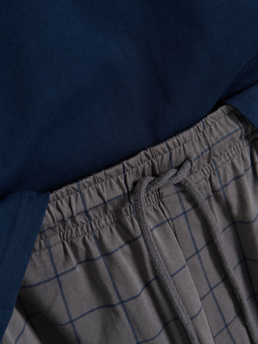 Zweiteiliges Pyjama-Set - marineblau  - RESERVED - 3