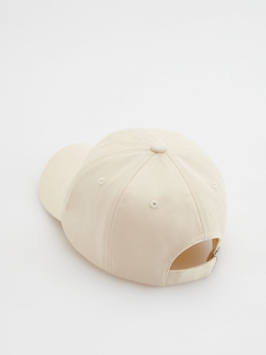 Baseball cap with patch - beige - RESERVED - 2