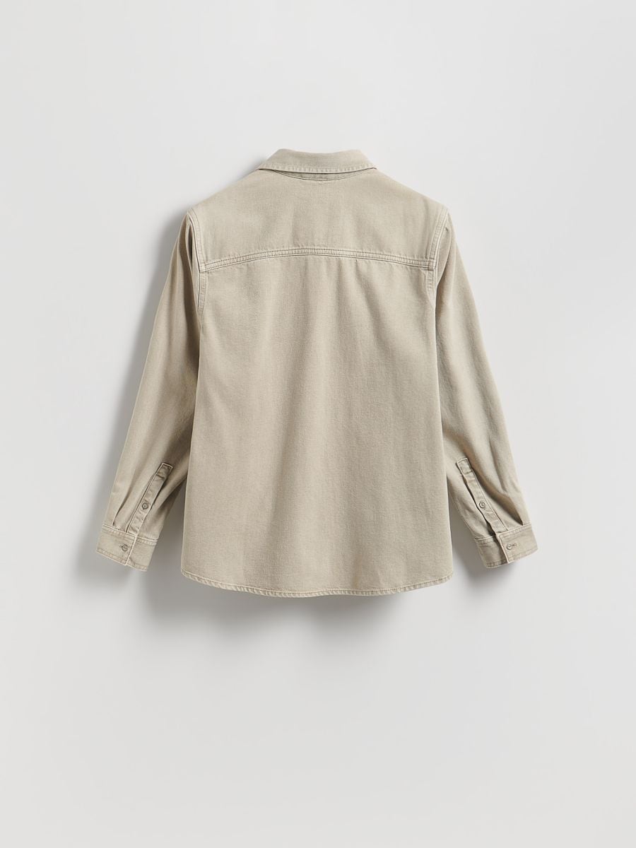 Regular fit denim overhemd - lichtgrijs - RESERVED - 6