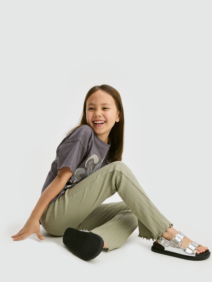 Rebraste helanke - zelena - RESERVED - 4