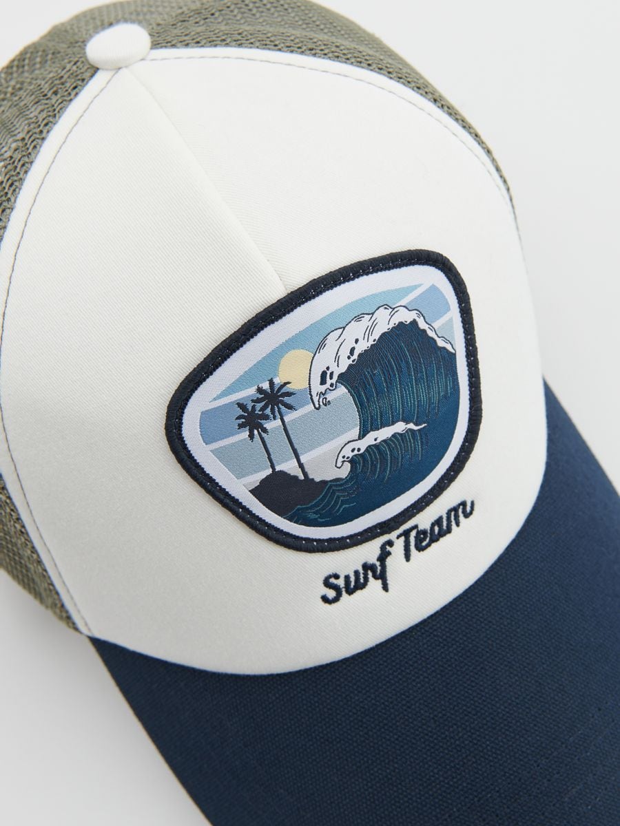 Trucker cap with patch - olive - RESERVED - 3