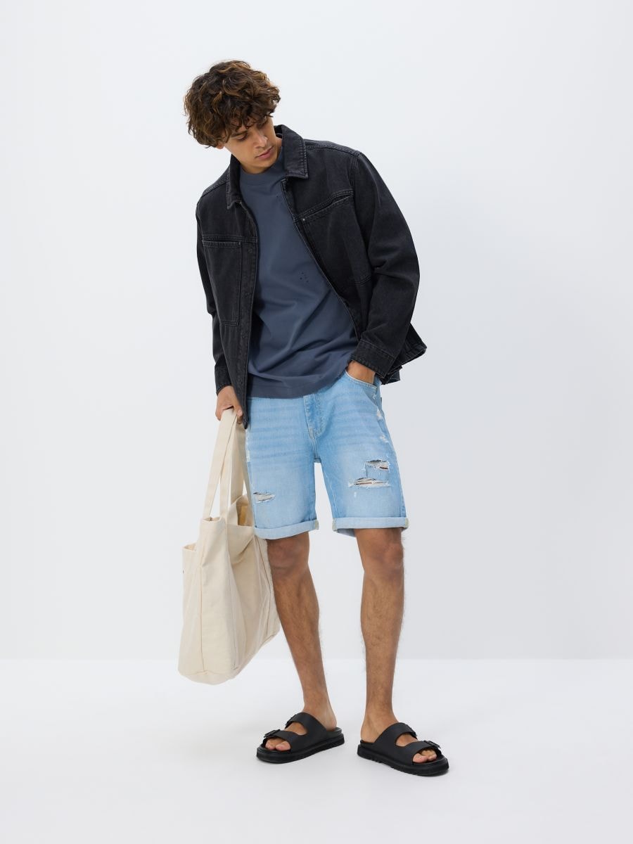 Denim-Shorts im Slim-Fit - blau - RESERVED