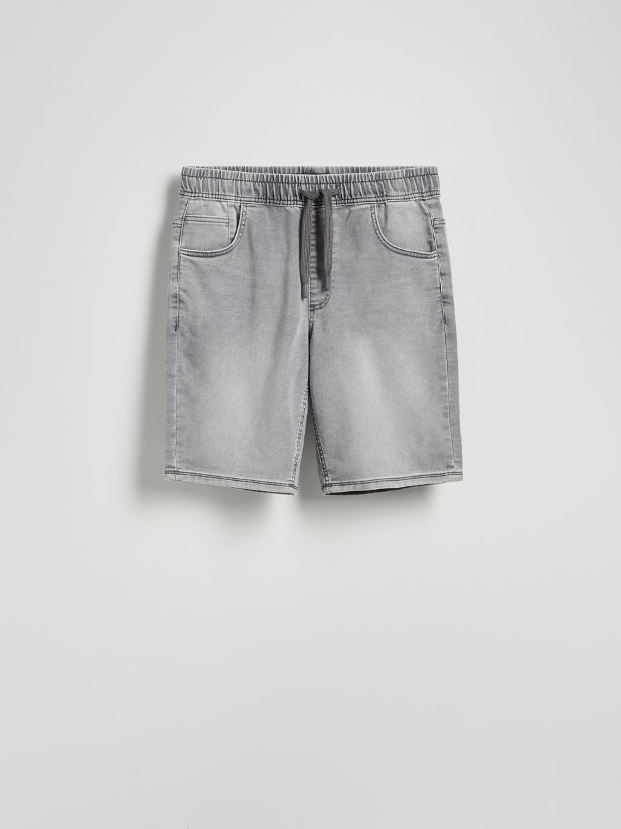 Denim jogger shorts Color light grey - RESERVED - 8578H-09J