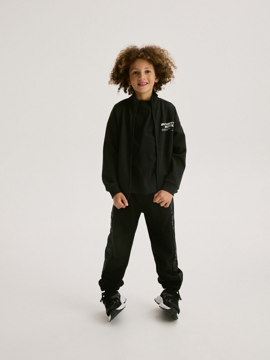 Pamučne jogger pantalone - crno - RESERVED - 4