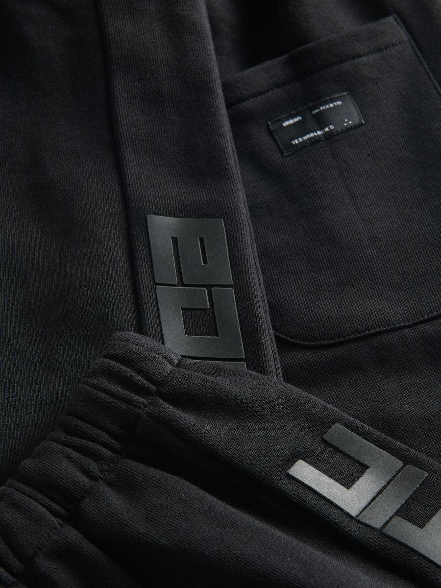 Pamučne jogger pantalone - crno - RESERVED - 2