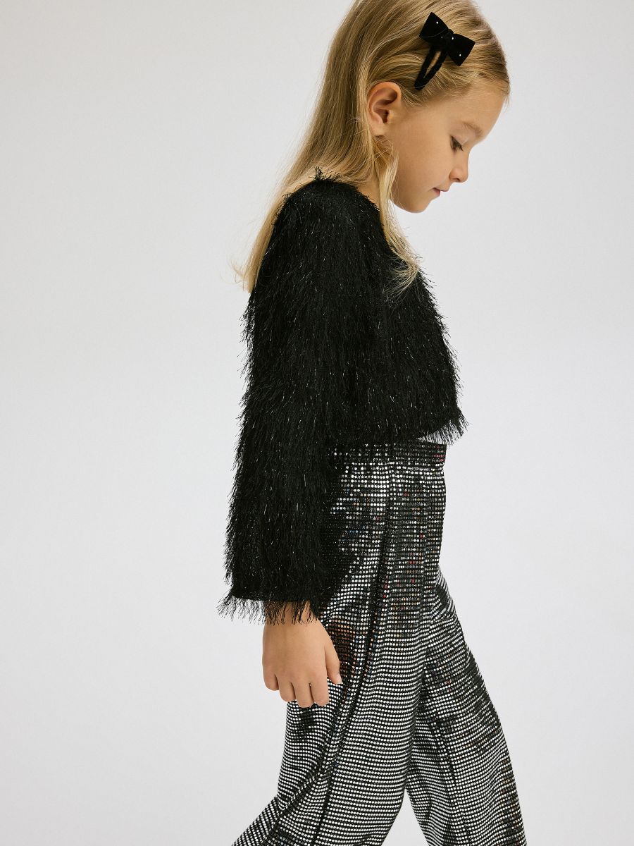 Elegant feathery blouse - multicolor - RESERVED - 2
