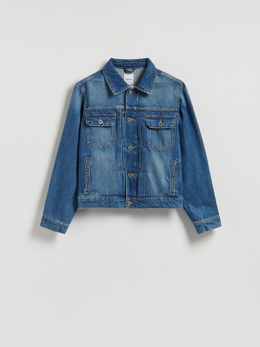 MEN`S JACKET - mornarsko - RESERVED