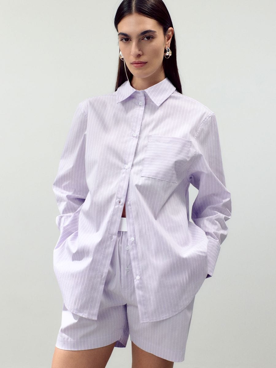 Stripe shorts - lavender - RESERVED - 2