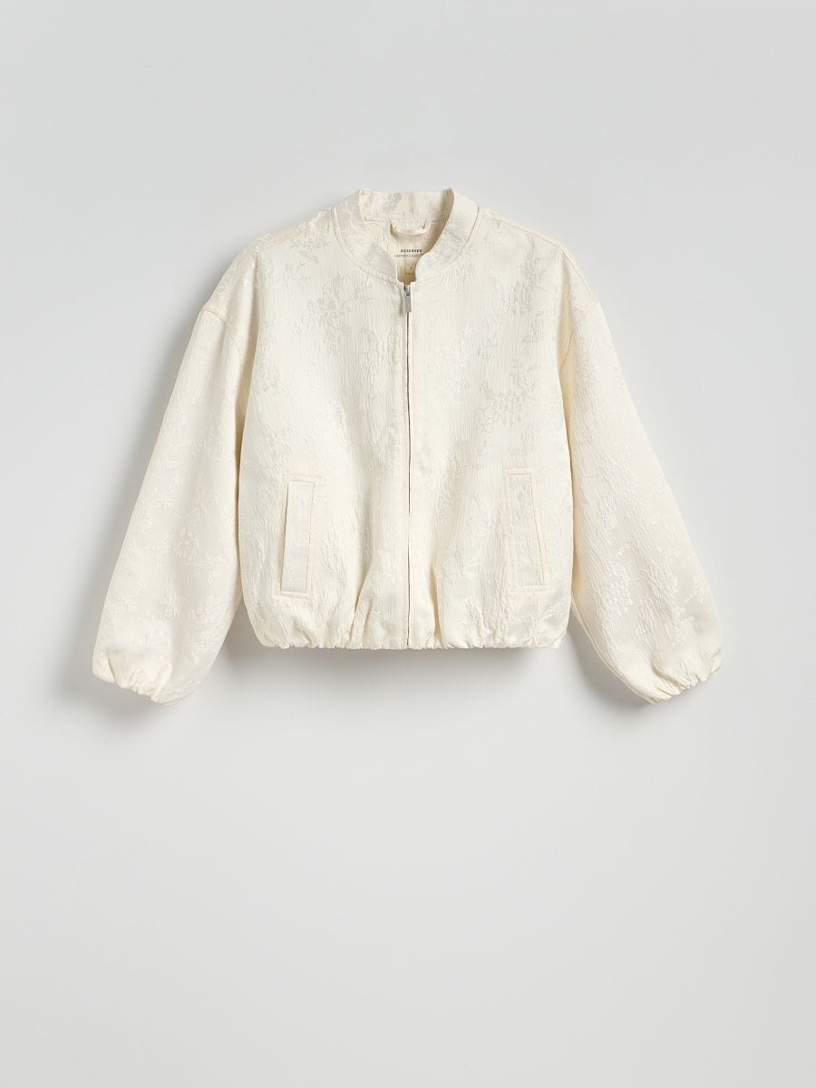 Jacquard bomber jacket - cream - RESERVED - 6