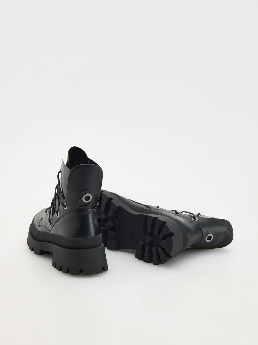 Lace up ankle boots - black - RESERVED - 3