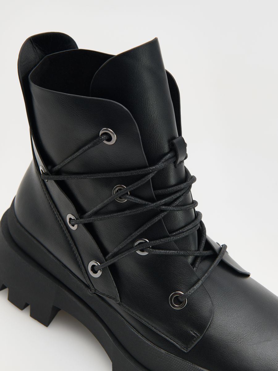 Lace up ankle boots - black - RESERVED - 4