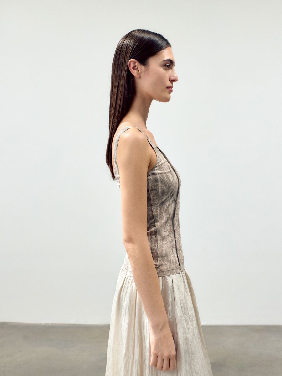 LADIES` TOP - béžová - RESERVED - 2