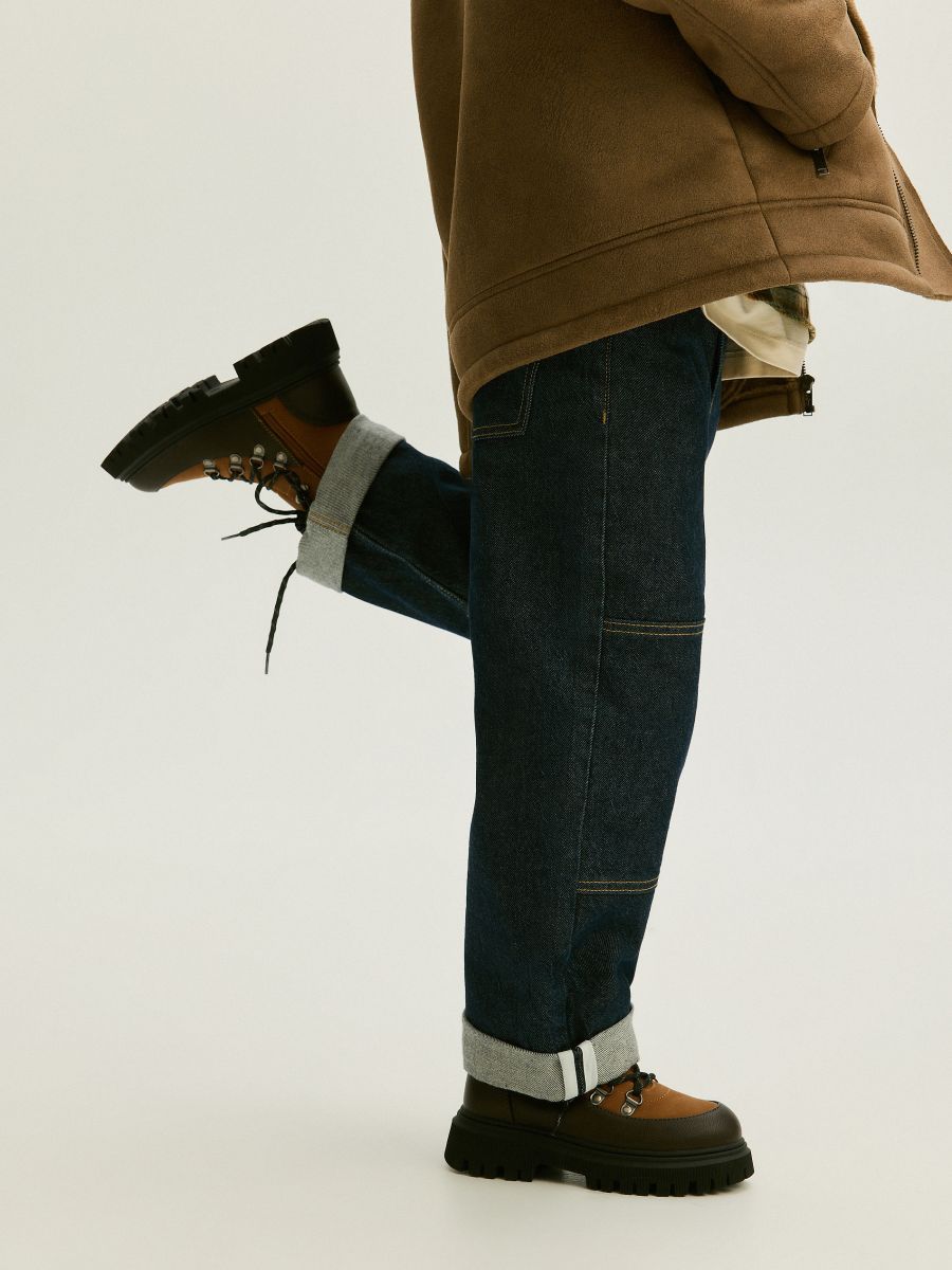 Lug sole ankle boots - brown - RESERVED - 4