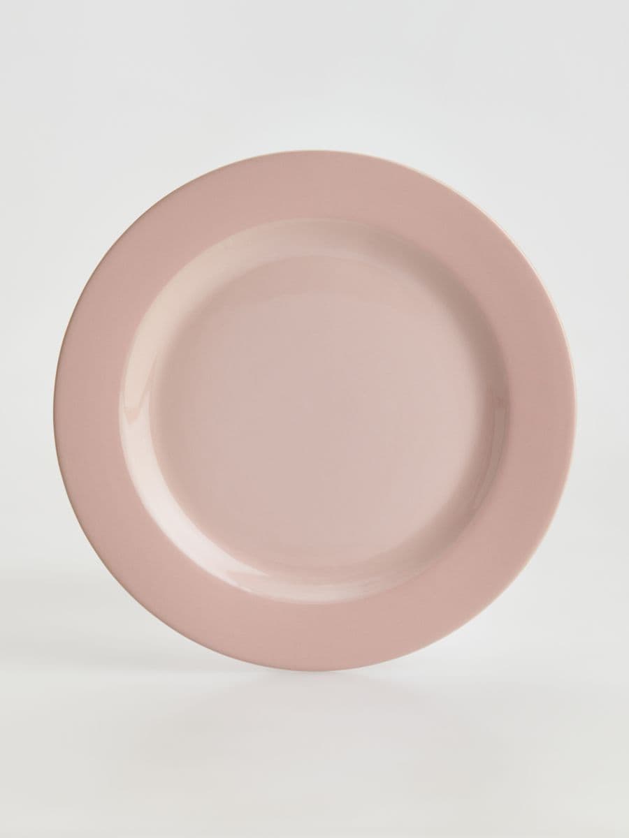 Kameninový talíř - pastelově růžová - RESERVED