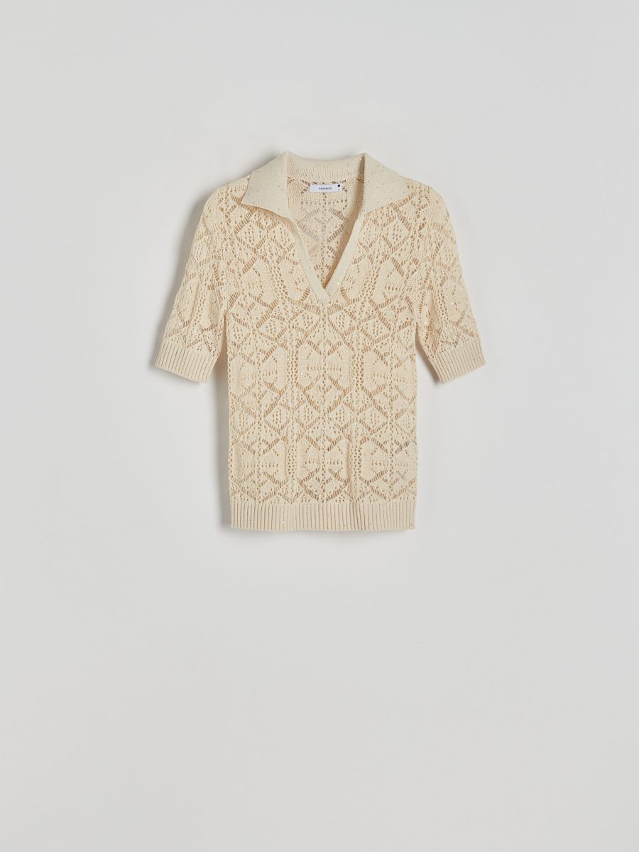 LADIES` BLOUSE - nude - RESERVED - 2