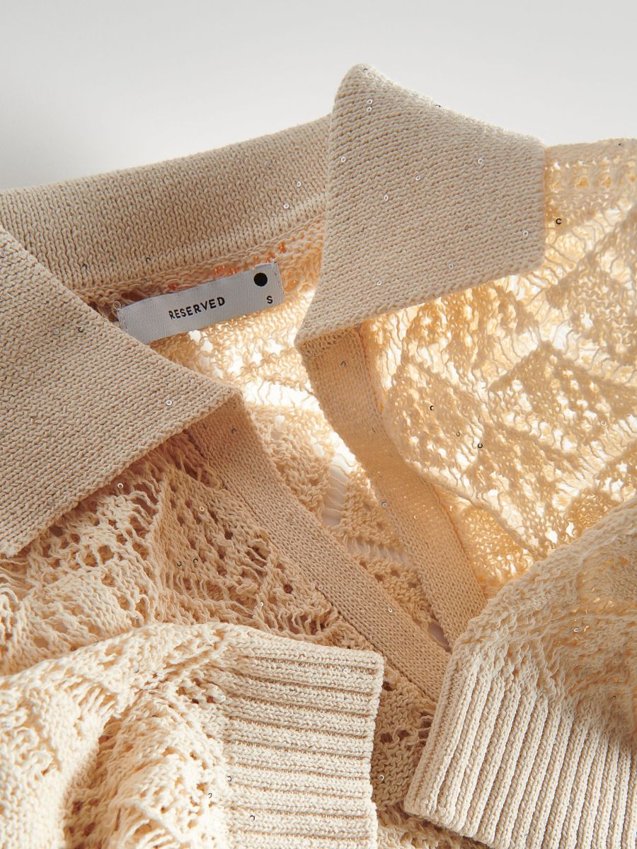 LADIES` BLOUSE - nude - RESERVED - 3