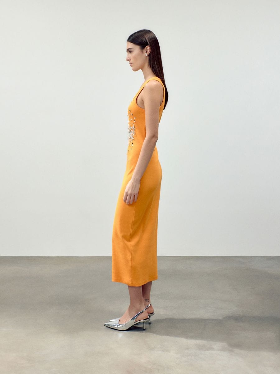 LADIES` DRESS - arancione - RESERVED