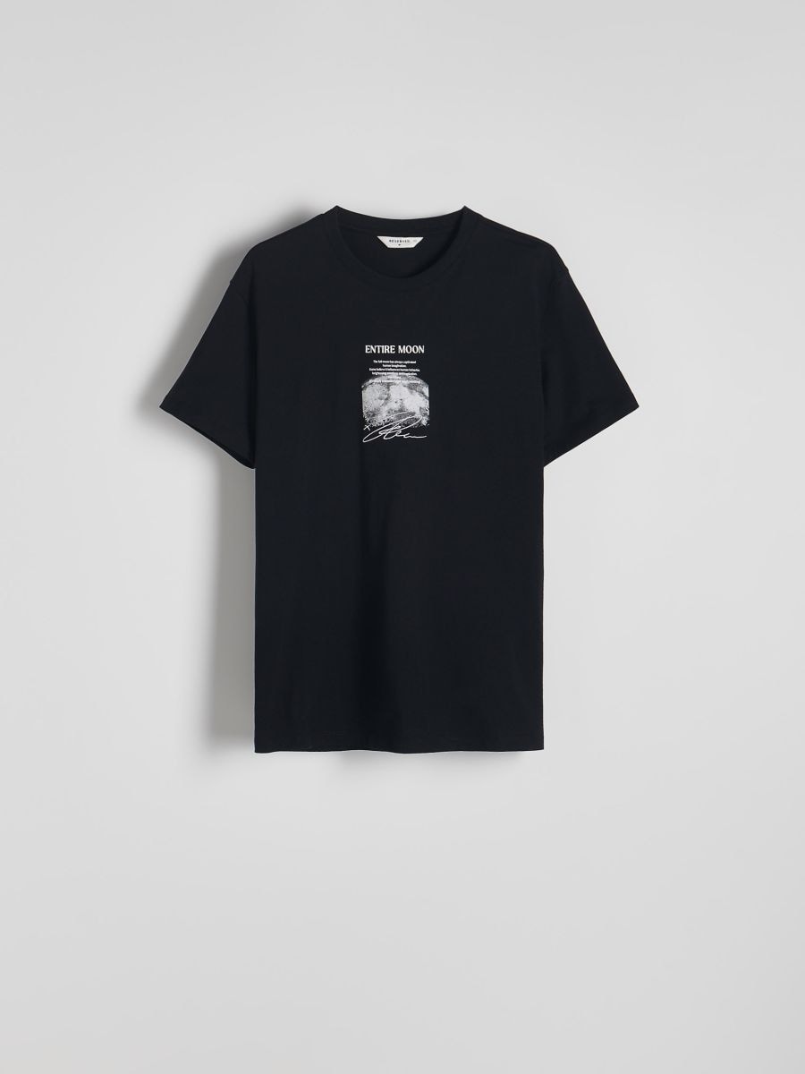 Regular fit printed T-shirt - black - RESERVED - 3