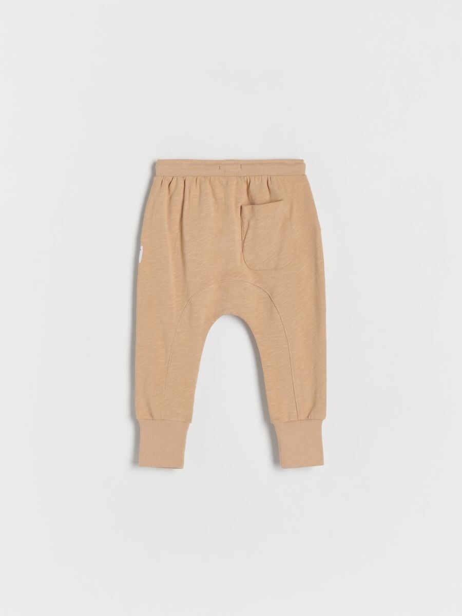 Sweatpants with patch - beige - RESERVED - 2