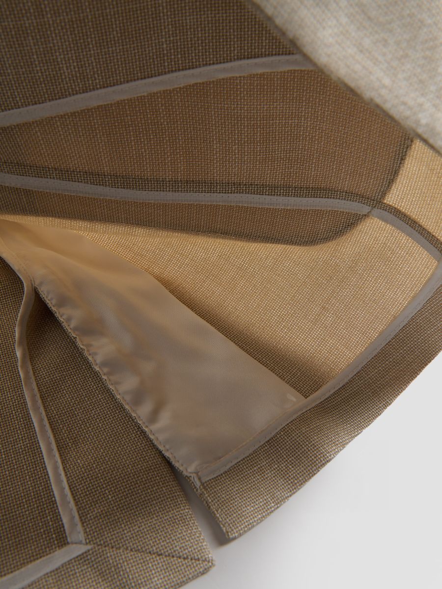 Slim fit blazer with viscose blend - beige - RESERVED - 8