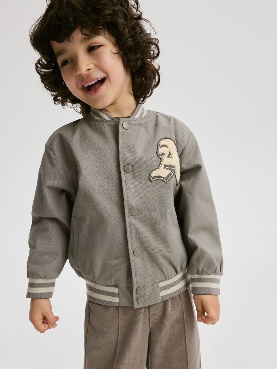 BABIES` OUTER JACKET - brown - RESERVED