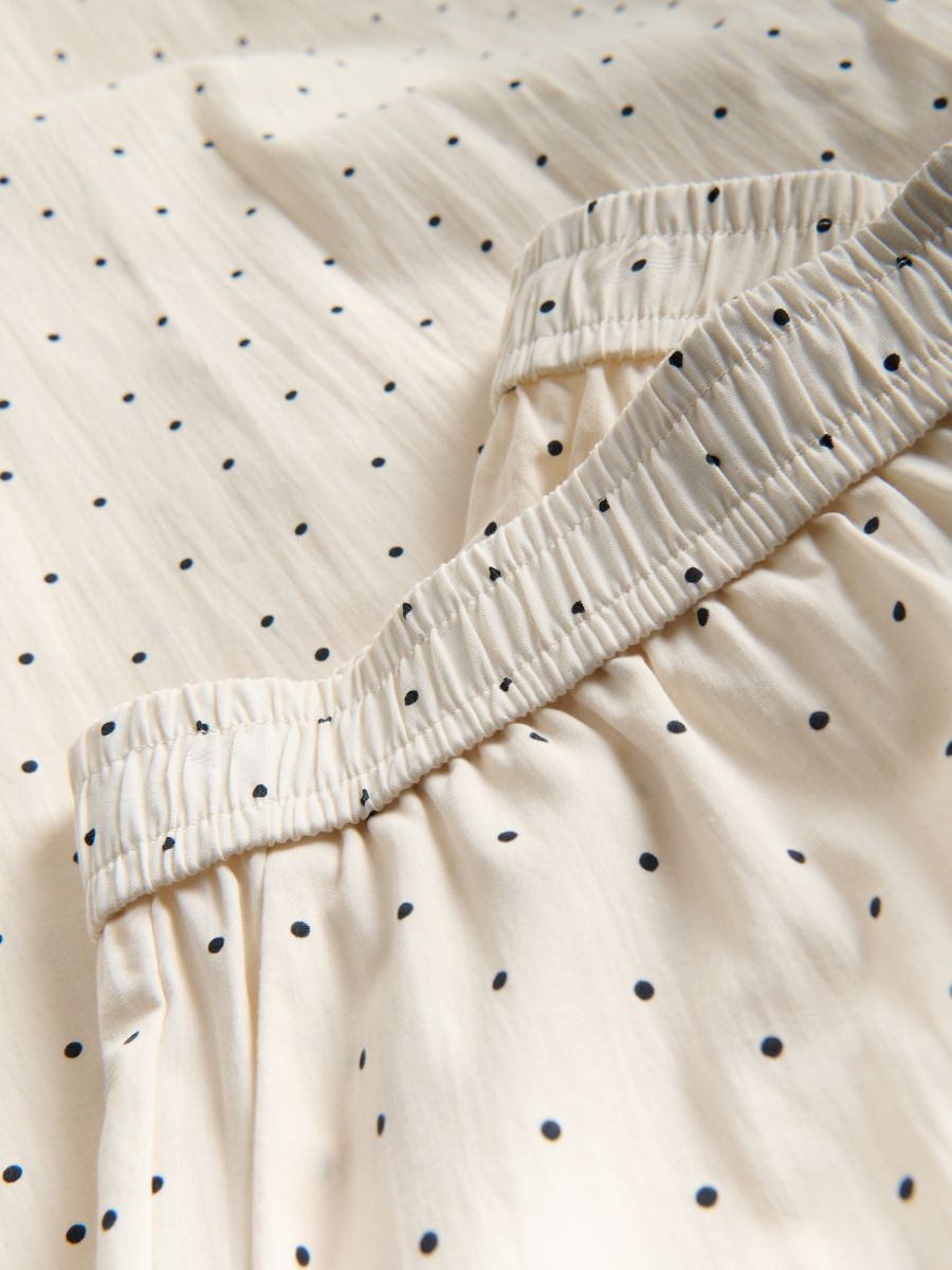 Pantaloni larghi a pois - panna - RESERVED - 6