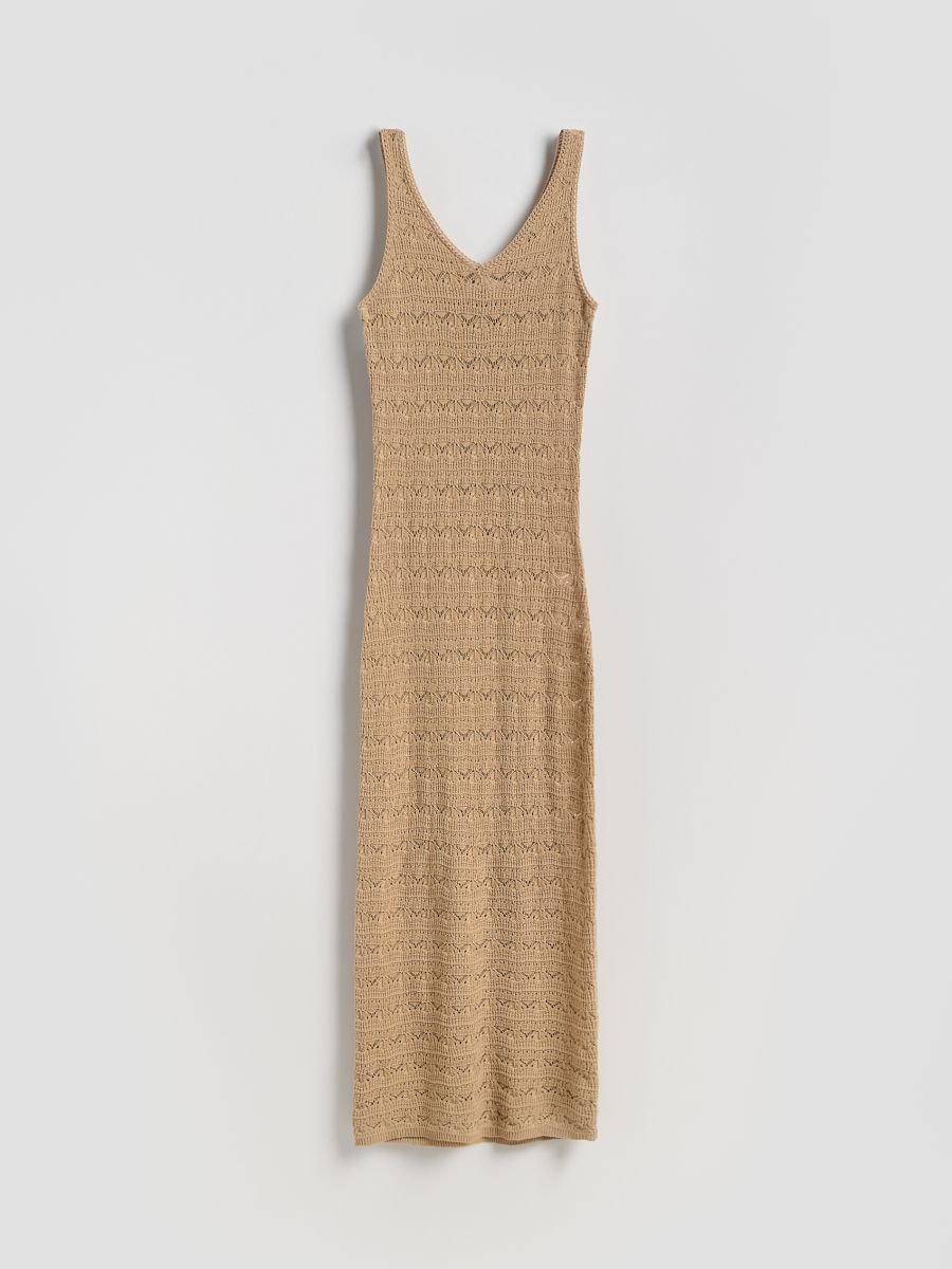LADIES` DRESS - bézs - RESERVED