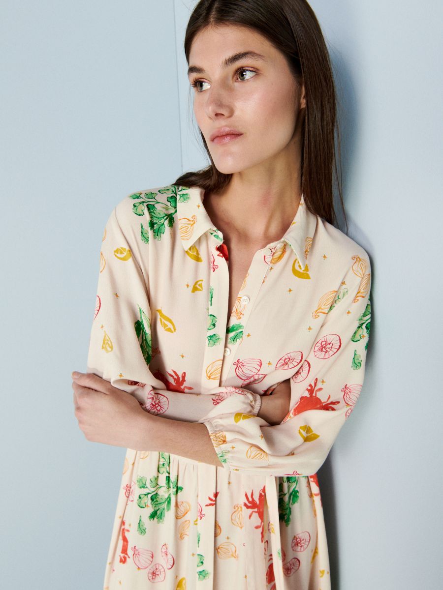 PREMIUM Kleid mit originellem Druck - bunt - RESERVED - 4