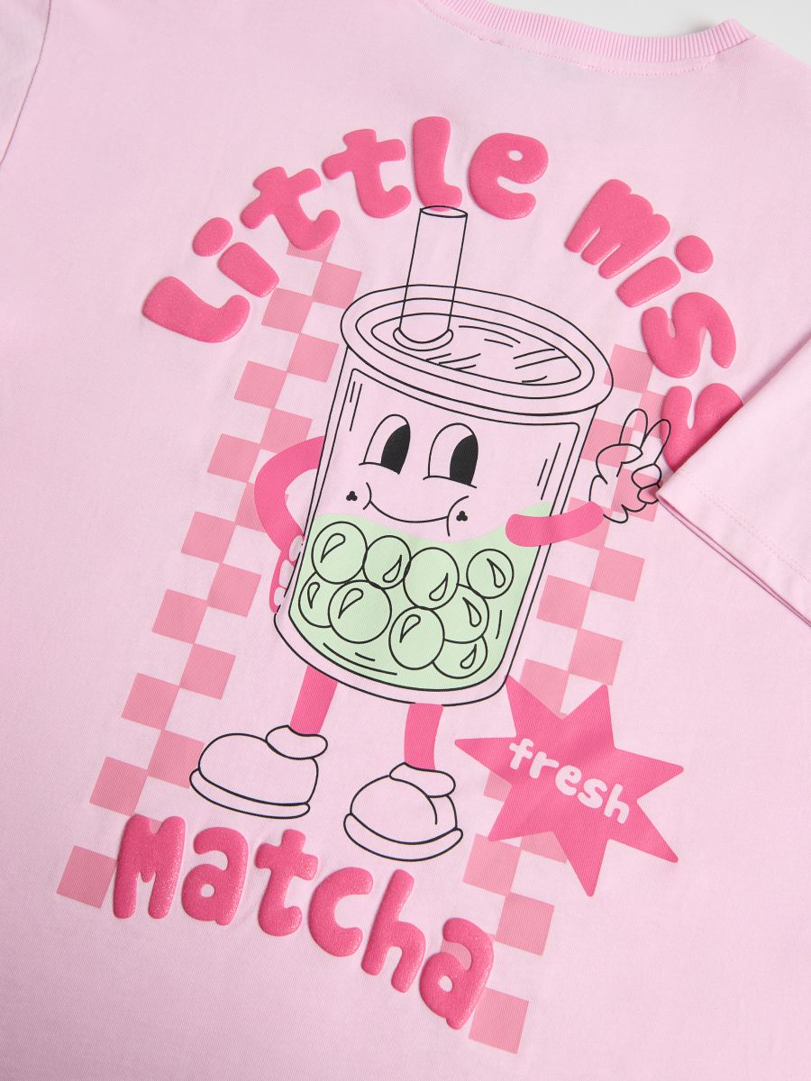 Back print T-shirt - pink - RESERVED