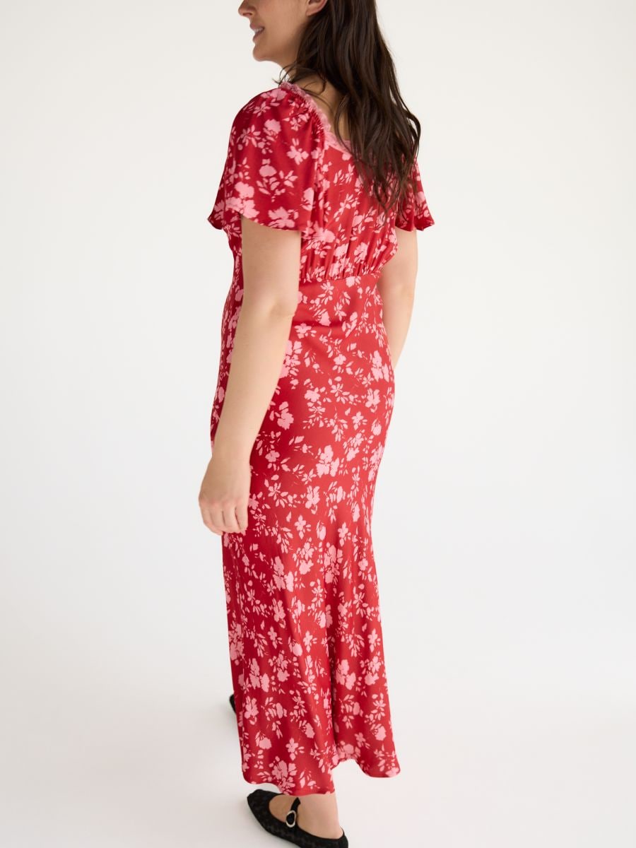 Patterned viscose dress - multicolor - RESERVED - 3