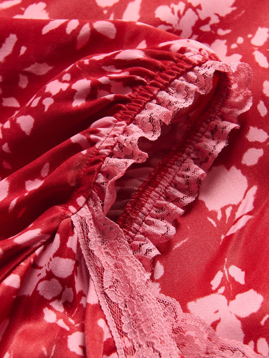 Patterned viscose dress - multicolor - RESERVED - 5