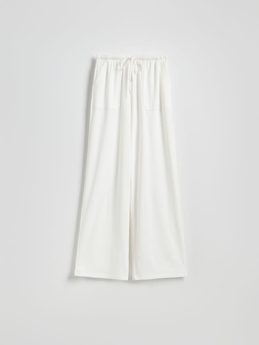 LADIES` TROUSERS - white - RESERVED - 6